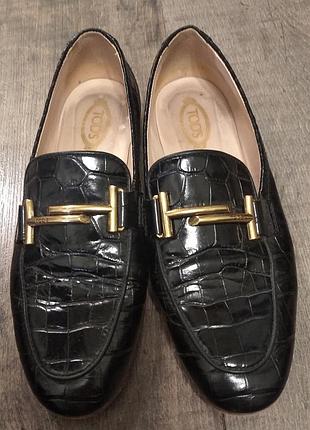 Кожаные лоферы tod's