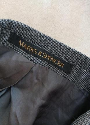 Мужской шерстяной пиджак marks &amp; spencer 6