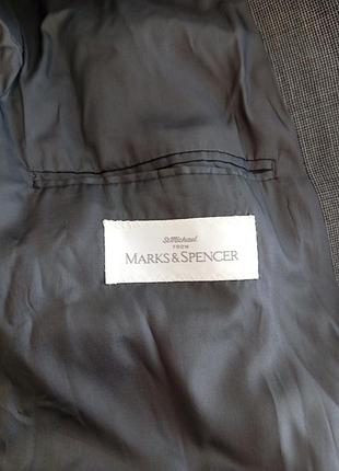Мужской шерстяной пиджак marks &amp; spencer 8
