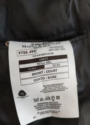 Мужской шерстяной пиджак marks &amp; spencer 9