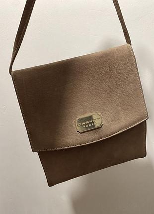 Carven paris 🔥 сумка нубук кросбоді