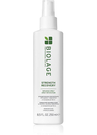 Профессиональный спрей biolage strength recovery для укрепления поврежденных волос 250 мл