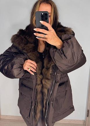 Зимова коричнева сумка 2