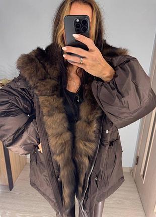 Зимова коричнева сумка 6