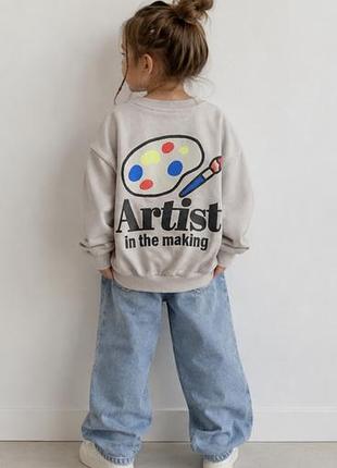 Супер крутий стильний тепленький світшот oversize на дівчинку 5/6р george