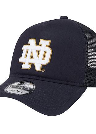 Notre dame fighting irish new era 9forty a-frame trucker adjustable hat - navy