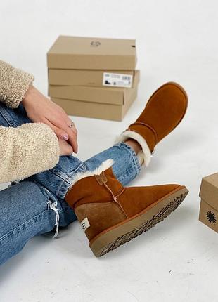 Ugg жіночі bailey button mini chestnut