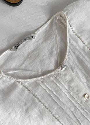 Сорочка zara 100% рамі 6