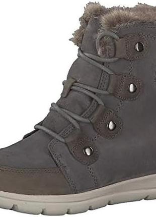 Жіночі зимові чоботи sorel explorer joan 42 р денские битинки натуральная замша
