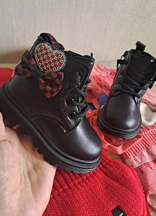 Зимові черевики на дівчинку ❤️🧡♥️