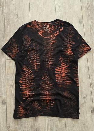 Футболка jack&jones з принтом ручної роботи