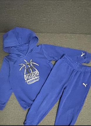 Теплий спортивний костюм puma minicats basketball set baby 4t, 3-4р. 98-104см.