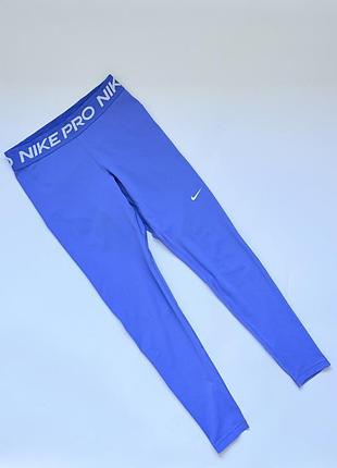 Спортивні жіночі лосини nike pro dri-fit (розмір m) 💙✨