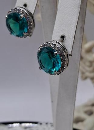 Серебряные серьги 925 проба, вес 5.27