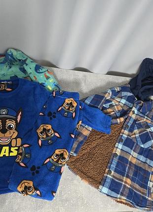 Лот дитячого одягу для хлопчика paw patrol, куртка та флісова піжама