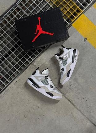 Кросівки jordan air jordan 4 біло-чорні