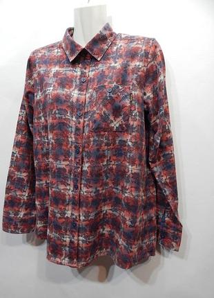 Рубашка фирменная женская фланель vintage burton ukr 46-48, 060tr (только в указанном размере)