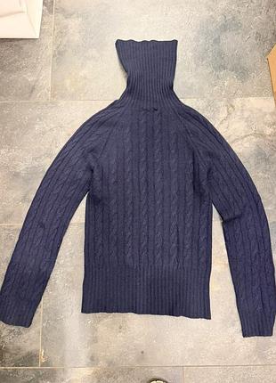 Водолазка жіноча weekend max mara темно-синя в коси