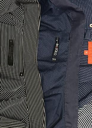 Чоловічі сорочки cropp, jack & jones, bazzolo розмір m (комплект 3 шт)