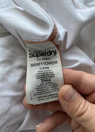 Білий лонгслів superdry,розмір м 5