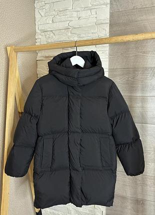 Дитяча оригінальна тепла зимова пухова куртка пальто zara 9-10 років 140 см