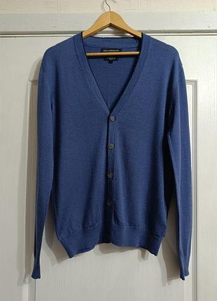 Чоловічий кардиган paul costelloe з мериносової вовни (100% pure extra fine merino wool)