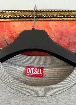 Серый свитшот diesel оригинал размер l 3