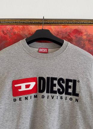 Серый свитшот diesel оригинал размер l 2