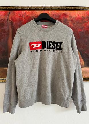 Серый свитшот diesel оригинал размер l