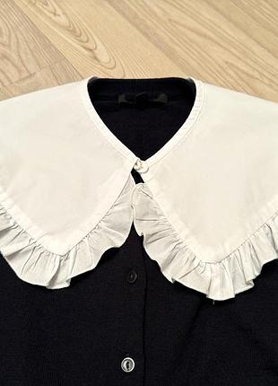 Комірець накладний білий primark бавовна на ґудзику