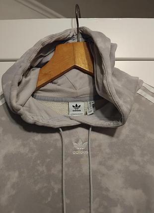 Худі adidas originals жіноче сіре кроп-худі розмір l