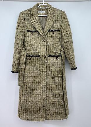 Пальто жіноче tweedlabel у клітинку розмір xs