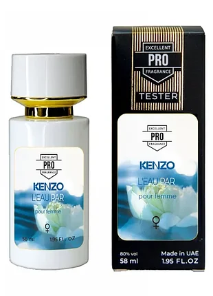 Женские духи leau par kenzo pour femme тестер pro 58 мл - свежий водяной цветочный аромат (22633)
