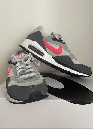 Кросівки сірі(рожевий логотип) nike air max correlate