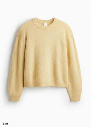 Светр жіночий h&m жовтий з вовною