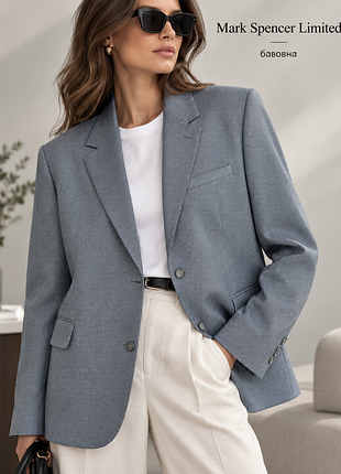 Новий піджак mark spencer limited 63% бавовна