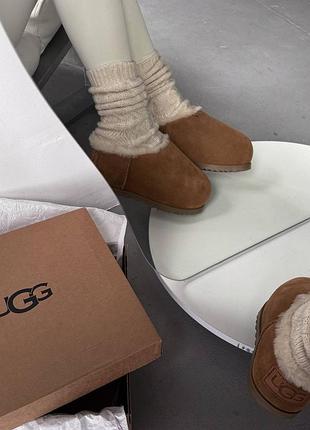 🆕 ugg pumped slide | chestnut 2