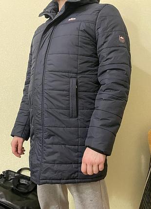 Чоловічий зимовий пуховик чорний