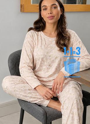 🥰 тепленька піжама в зірочки nutmeg 12-14