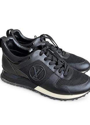 Кросівки жіночі louis vuitton run away чорні шкіряні