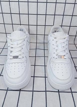 Кроссовки nike air force 1 low (кожаные) 4