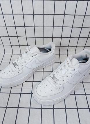 Кроссовки nike air force 1 low (кожаные) 2