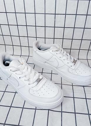 Кроссовки nike air force 1 low (кожаные) 3