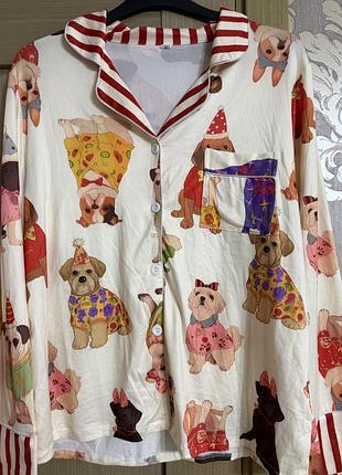 🥰піжама в собачки xl 3