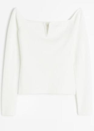 Лонгслів жіночий h&m білий розмір s