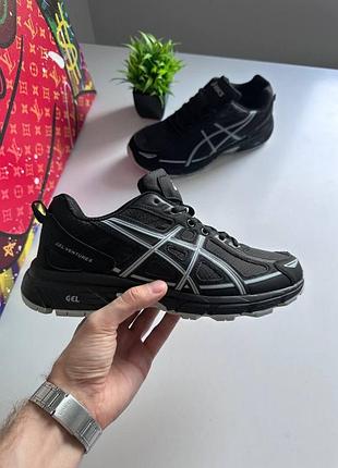 Чоловічі кросівки asics gel-venture 6 black grey thermo / smb+ 🔗