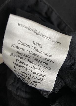 Штани карго low lights studios широкі чорні 4