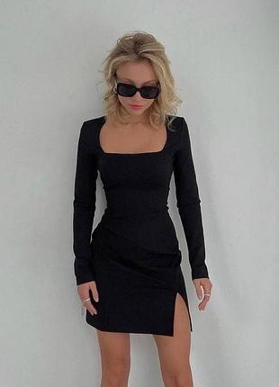 Продается стильное и элегантное черное мини-платье 2