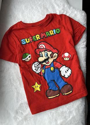 Яркая футболка super mario, классная футболка, футболочка
