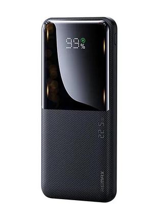 Повербанк 10000mah быстрая зарядка pd 20w+qc 22.5w power bank remax rpp-622. чорний